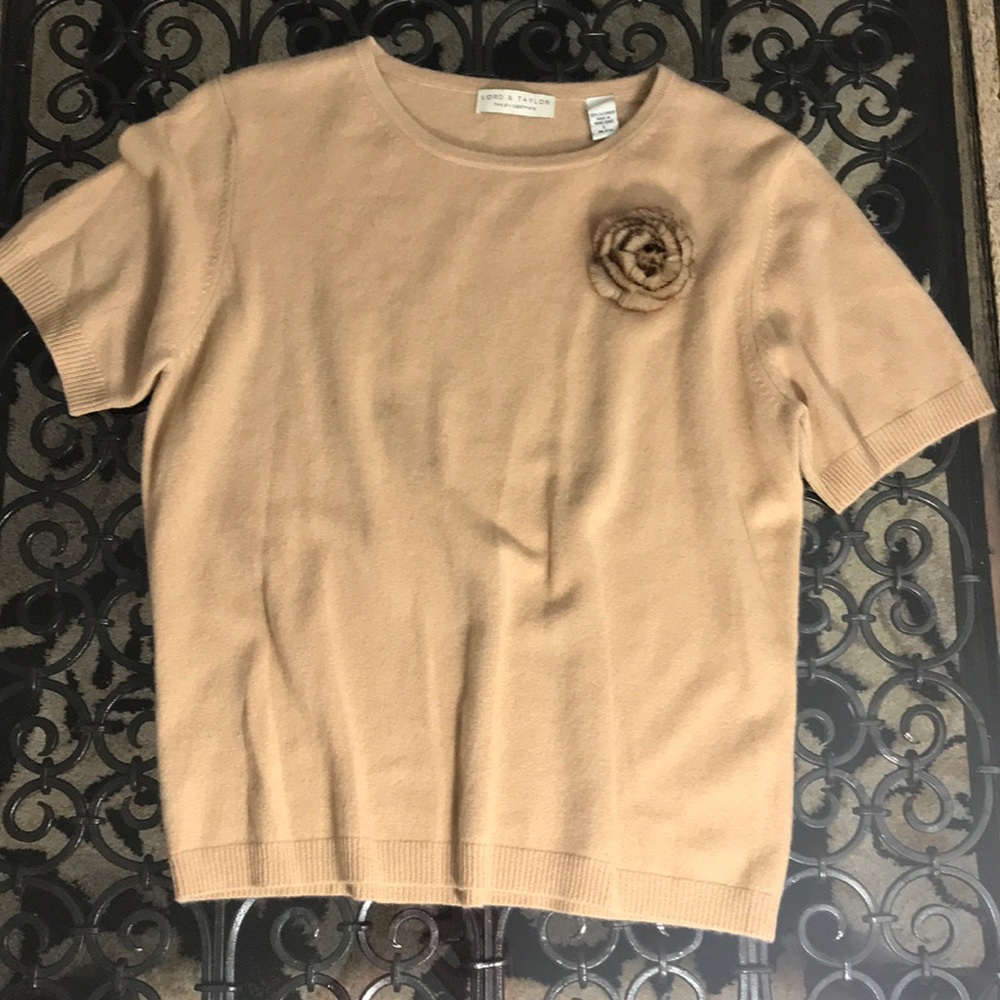 Short Sleeve Cashmere Sweater
